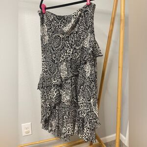 Lauren Ralph Lauren Black and White Patterned Skirt